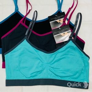 M - NWT 3 pcs Wireless Sports Bralettes
